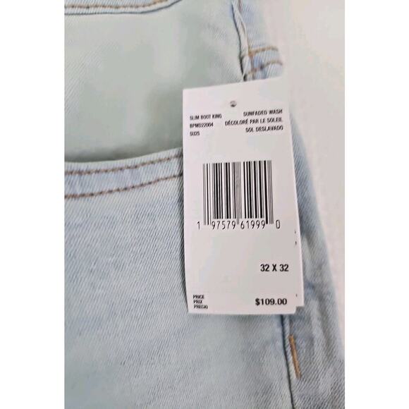 Buffalo David Bitton~Mens 32×32~Blue Slim Boot/King Jeans ASH-X Zip Fly $109 NWT - Picture 2 of 16